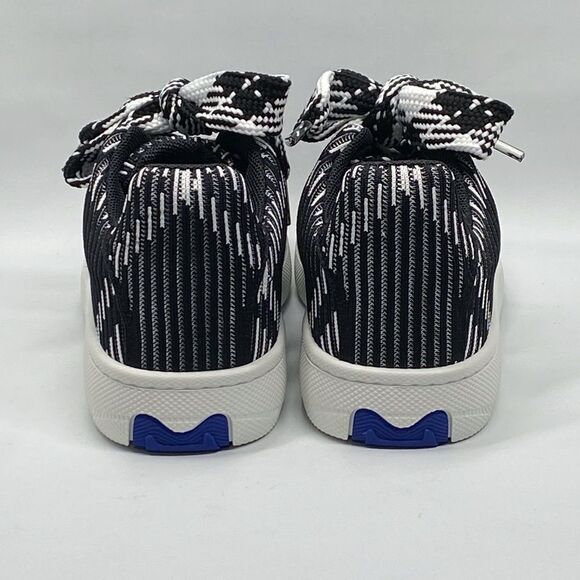 Burberry Black & White Check Knit Box Sneakers size 37 - Picture 10 of 15